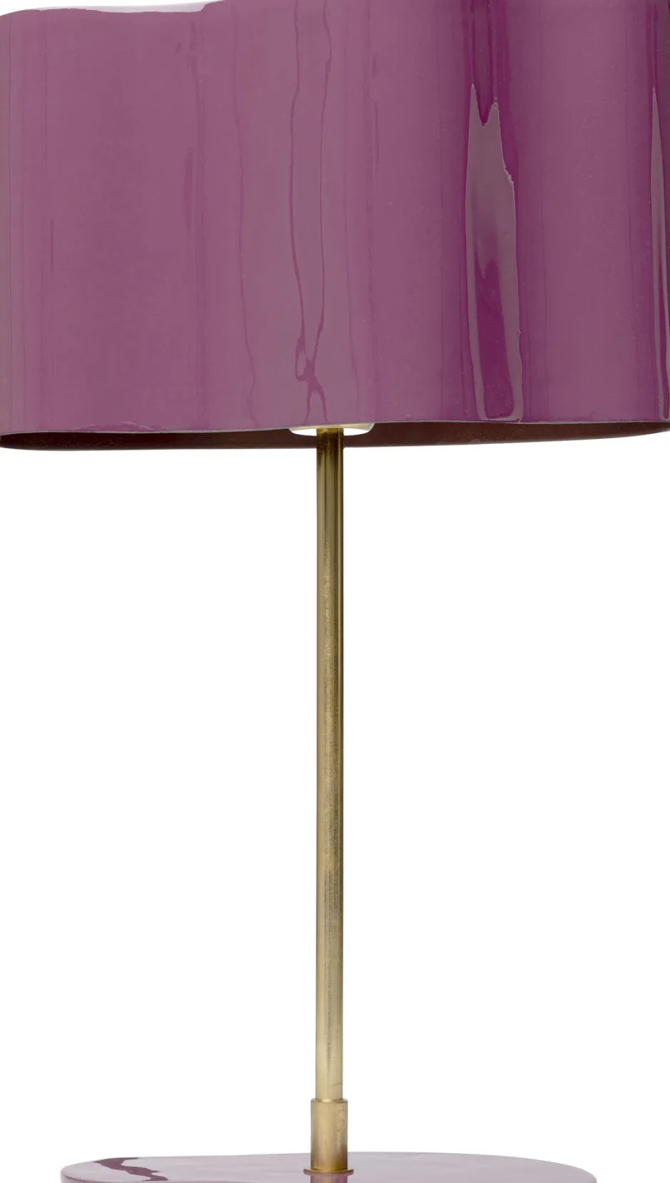 KARE Tischleuchte Cloudy Oval Pflaume 49cm