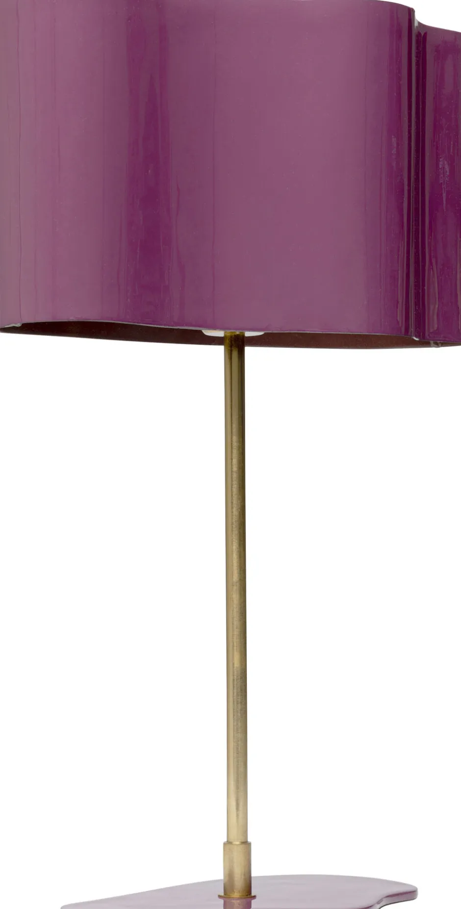 KARE Tischleuchte Cloudy Oval Pflaume 49cm