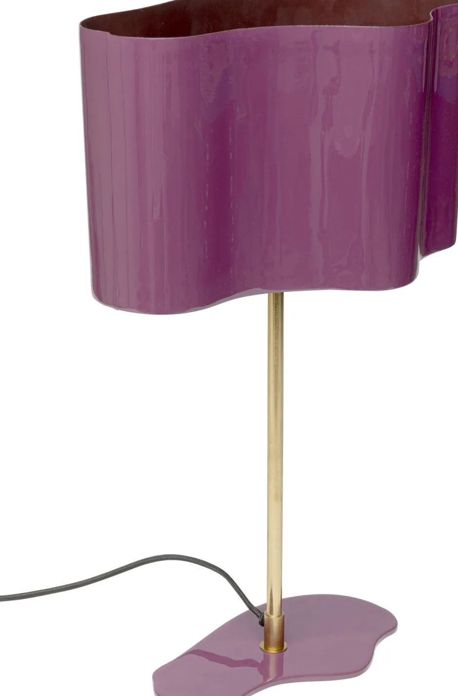 KARE Tischleuchte Cloudy Oval Pflaume 49cm