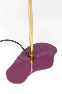 KARE Tischleuchte Cloudy Oval Pflaume 49cm