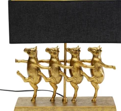 KARE Tischleuchte Dancing Cows Schwarz