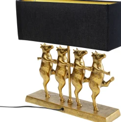KARE Tischleuchte Dancing Cows Schwarz