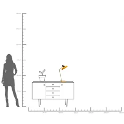 KARE Tischleuchte Demi Gelb 56cm