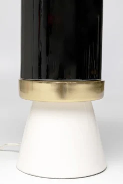 KARE Tischleuchte Josy Weiß Schwarz 51cm