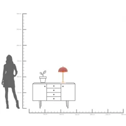 KARE Tischleuchte Lia Pink 50cm