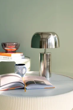 KARE Tischleuchte Loungy Chrom 38cm