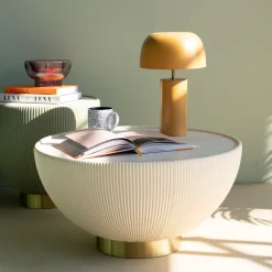 KARE Tischleuchte Loungy Curry 38cm