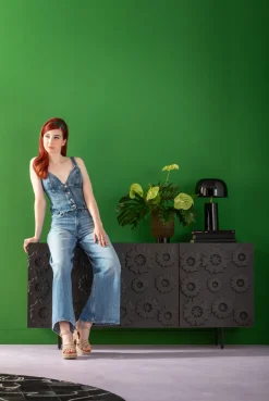 KARE Tischleuchte Loungy Schwarz 38cm