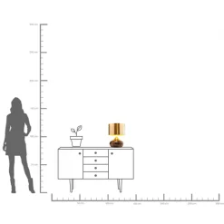 KARE Tischleuchte Mamo Deluxe Gold 37cm