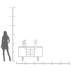 KARE Tischleuchte Nube Weiß 48cm