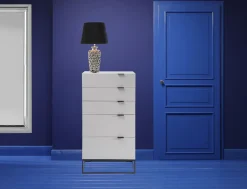 KARE Tischleuchte Rose Silber 57cm