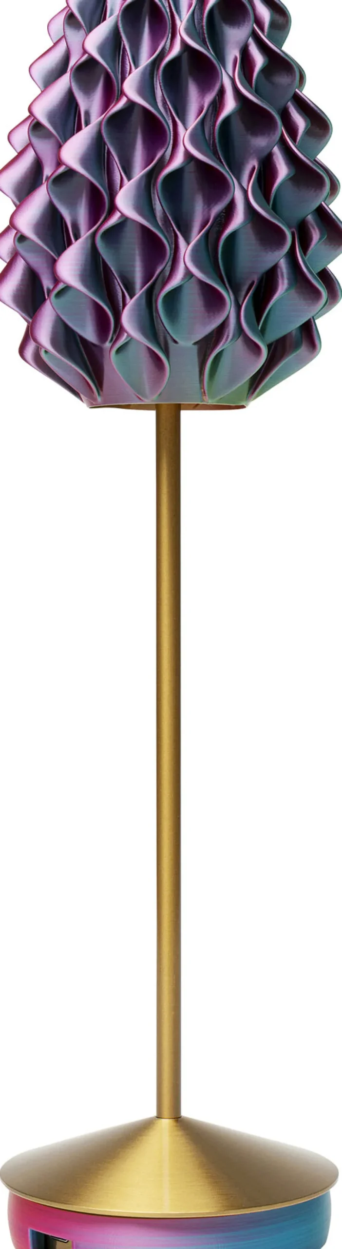 KARE Tischleuchte Swirl Gold Sunset