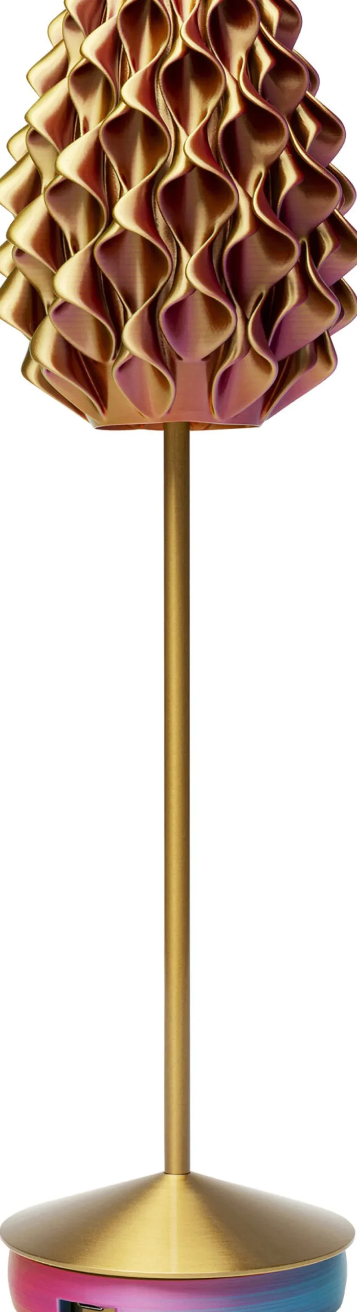 KARE Tischleuchte Swirl Gold Sunset