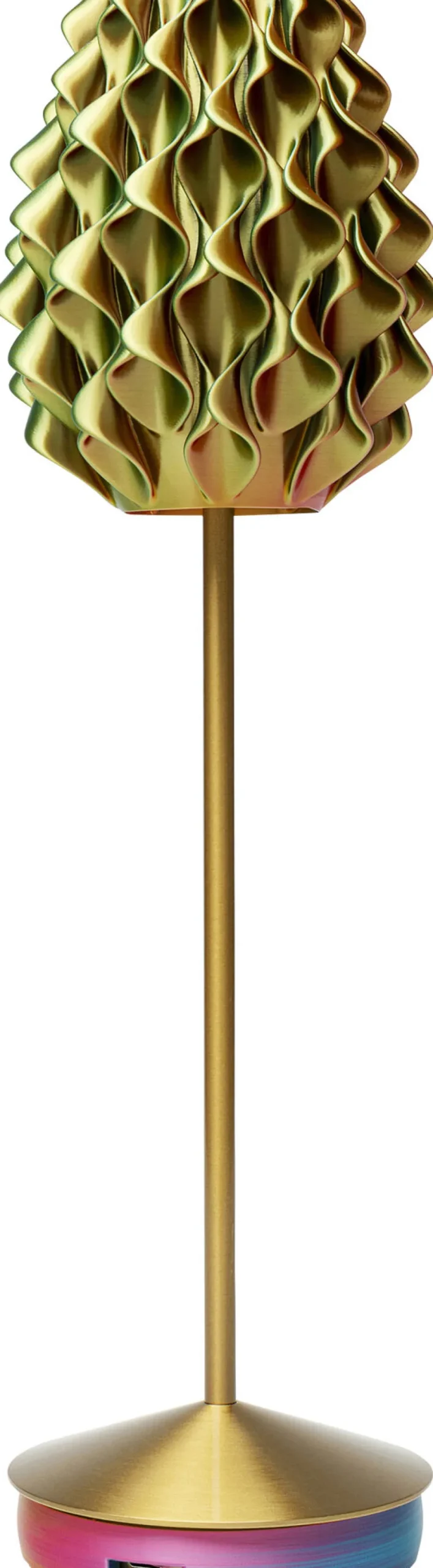 KARE Tischleuchte Swirl Gold Sunset