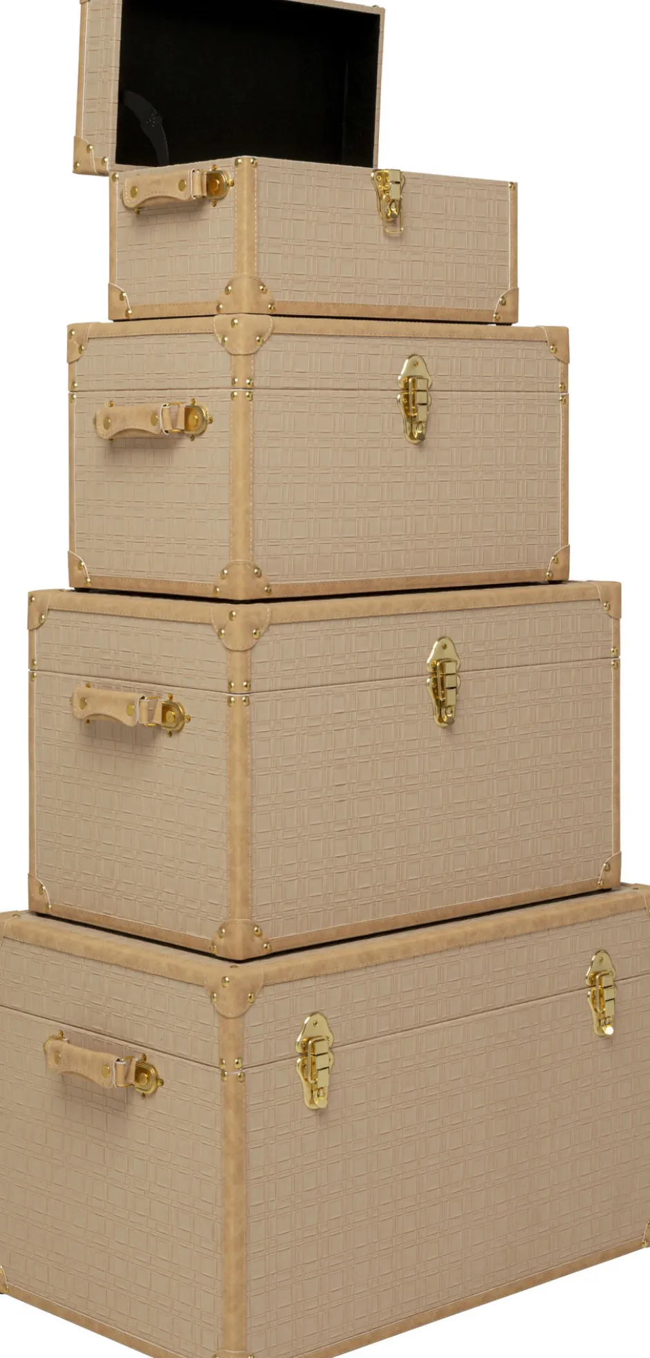 KARE Truhe Cappuccino (4/Set)