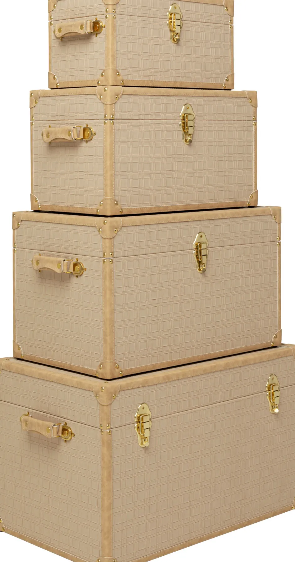 KARE Truhe Cappuccino (4/Set)