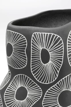 KARE Vase Anemone Grau 33cm