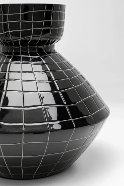 KARE Vase Black Mesh Handle 29cm