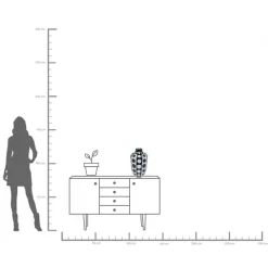 KARE Vase Brillar 45cm