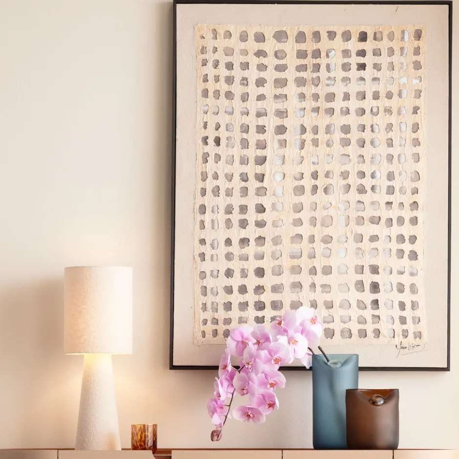 KARE Vase Buckle Blau 33cm