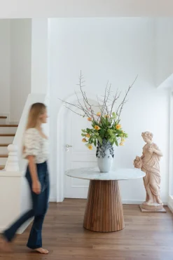 KARE Vase Butterflies Lightblue 50cm