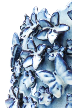 KARE Vase Butterflies Lightblue 35cm