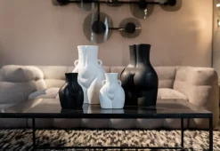 KARE Vase Donna Schwarz 22cm