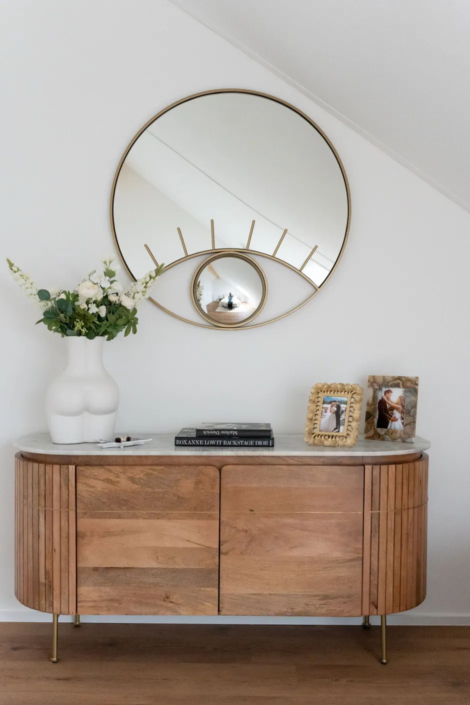 KARE Vase Donna Weiß 40cm