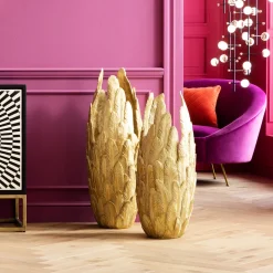 KARE Vase Feathers Gold 91