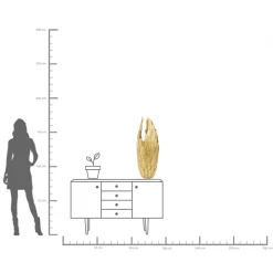 KARE Vase Feathers Gold 91