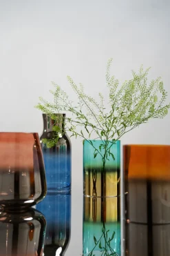 KARE Vase Glow Blau 30cm