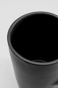 KARE Vase Labbra Schwarz 22cm