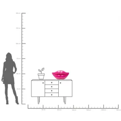 KARE Vase Lips Pink 28cm