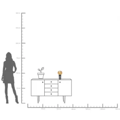 KARE Vase Marvelous Duo Amber Grau 31cm