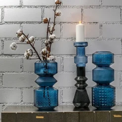 KARE Vase Marvelous Duo Blau 42cm