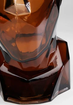 KARE Vase Prisma Face Braun 30cm