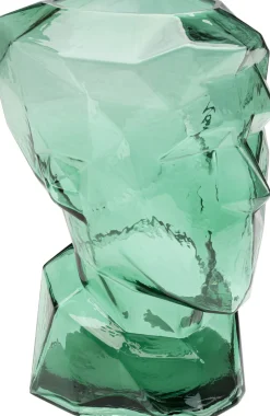 KARE Vase Prisma Face Grün 30cm