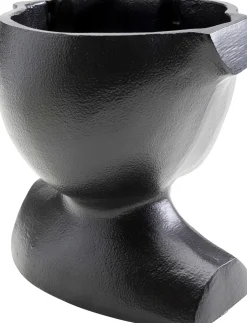 KARE Vase Rostro Schwarz 17cm