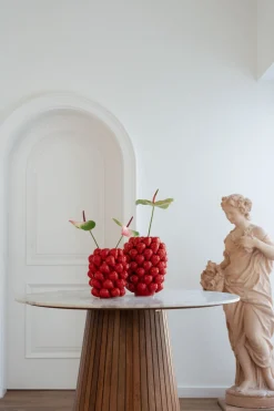 KARE Vase Strawberries Rot 30cm