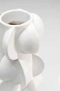 KARE Vase Viento Weiß 35cm