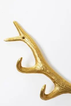 KARE Wandgarderobe Antler Gold 35cm