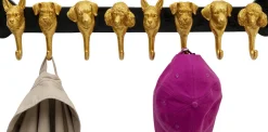 KARE Wandgarderobe Dog Family Gold 69cm