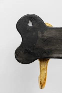 KARE Wandgarderobe Dog Family Gold 69cm