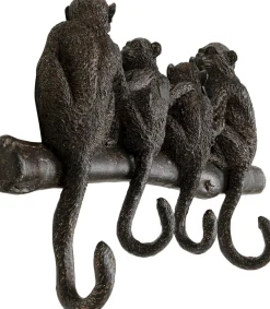 KARE Wandgarderobe Monkey Family 38cm