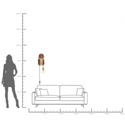 KARE Wandleuchte Animal Dino 36cm