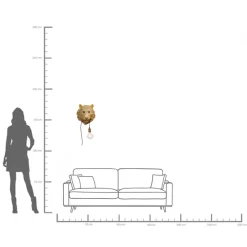 KARE Wandleuchte Animal Tiger Head 34cm