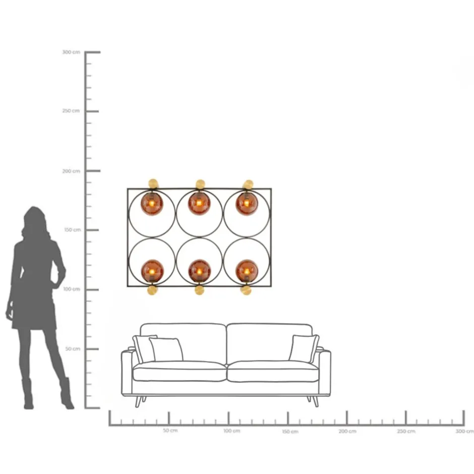KARE Wandleuchte Balance Circle 96x122cm