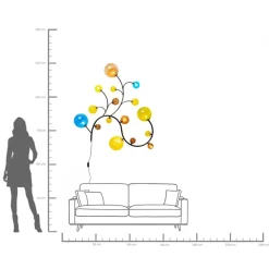 KARE Wandleuchte Boa Vista Colore 185x23cm