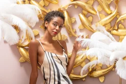 KARE Wandobjekt School of Koi Gold Ø160cm