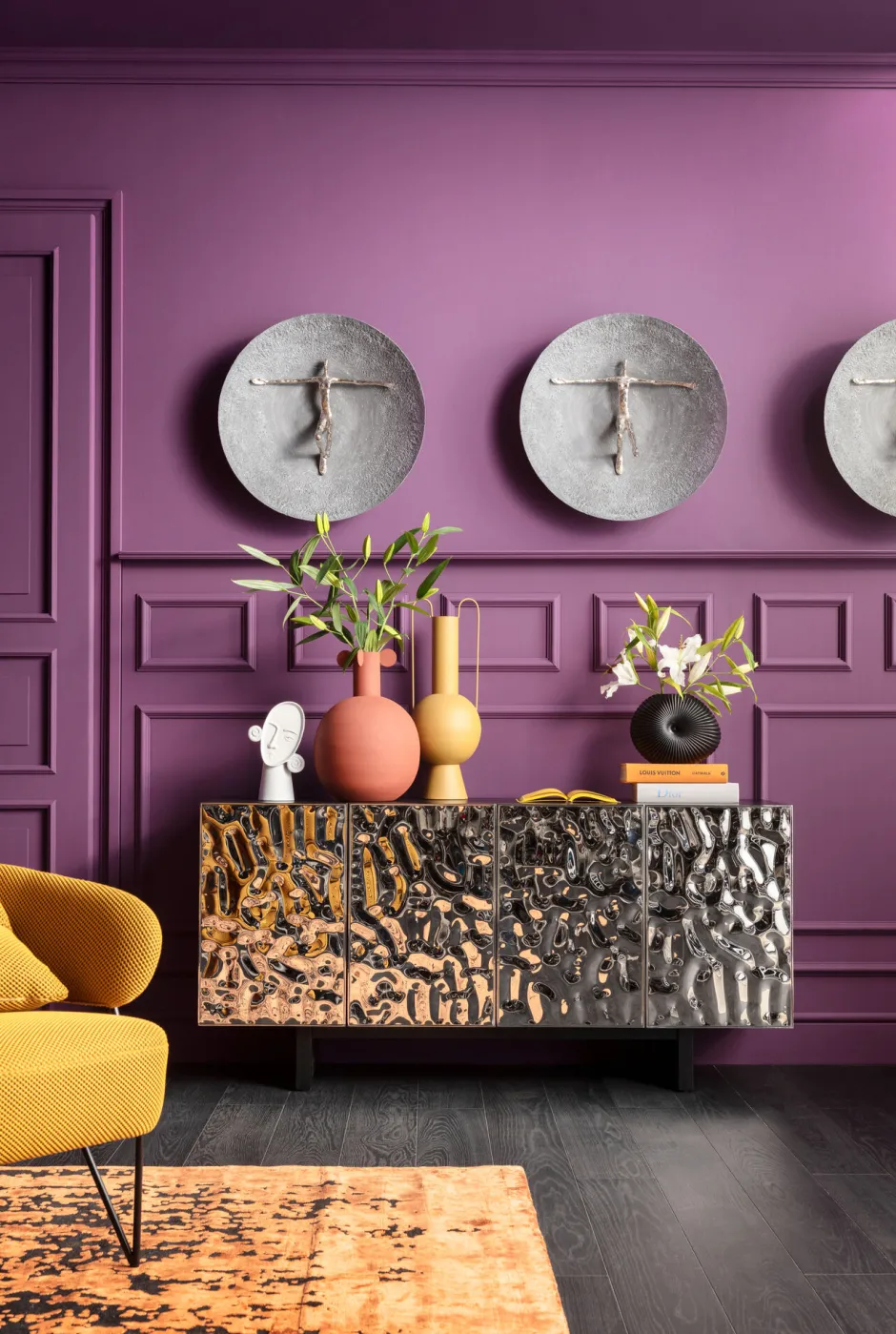 KARE Wandobjekt Umano Silber Ø60cm